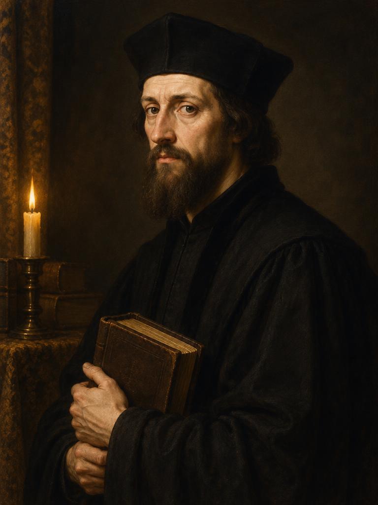 Malovaný portrét: Mistr Jan Hus