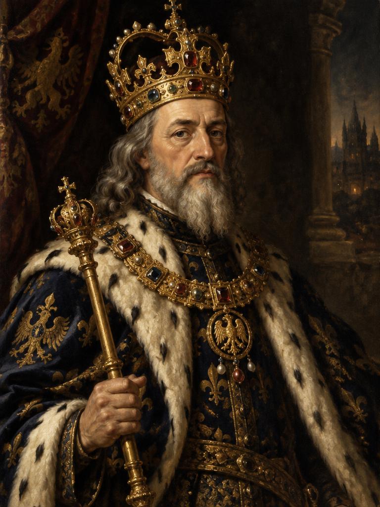 Malovaný portrét: Karel IV.