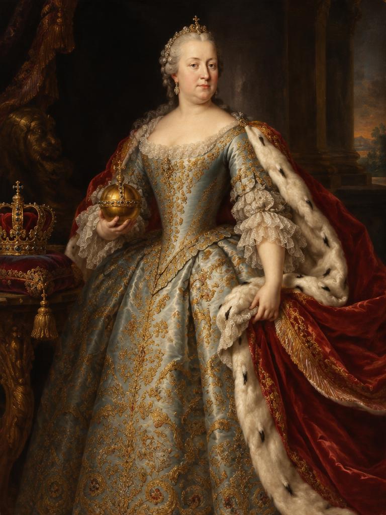 Malovaný portrét: Marie Terezie
