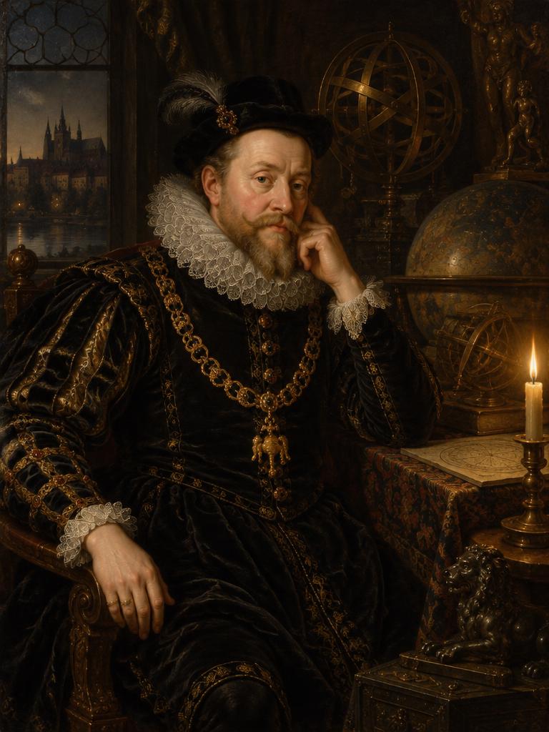 Malovaný portrét: Rudolf II.